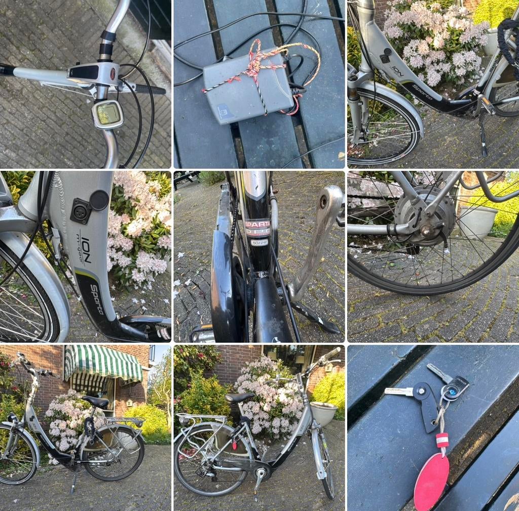 Sparta ion M-gear (elektrische fiets), Ophalen, Sparta, Gebruikt, 47 tot 51 cm