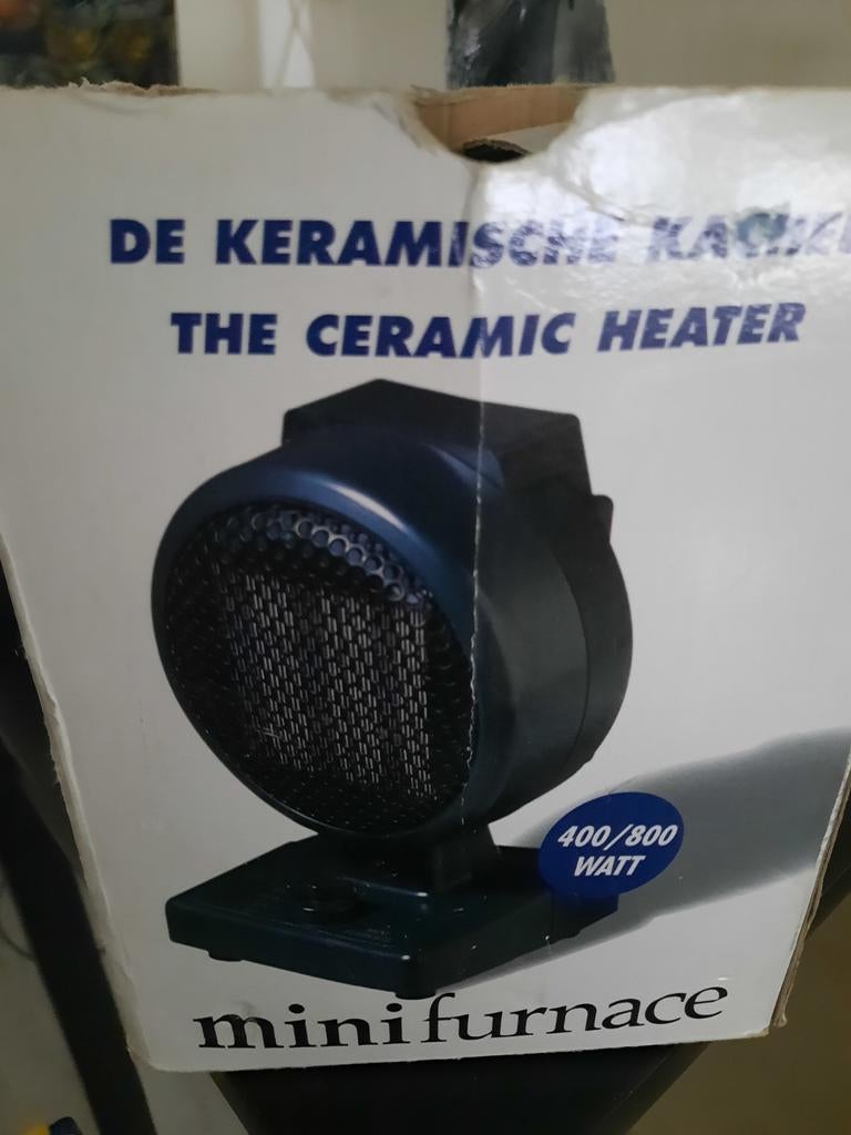 Keramische Kachel - Mini Furnace 400/800 Watt, Overige soorten, Elektrisch, Ophalen of Verzenden, Zo goed als nieuw