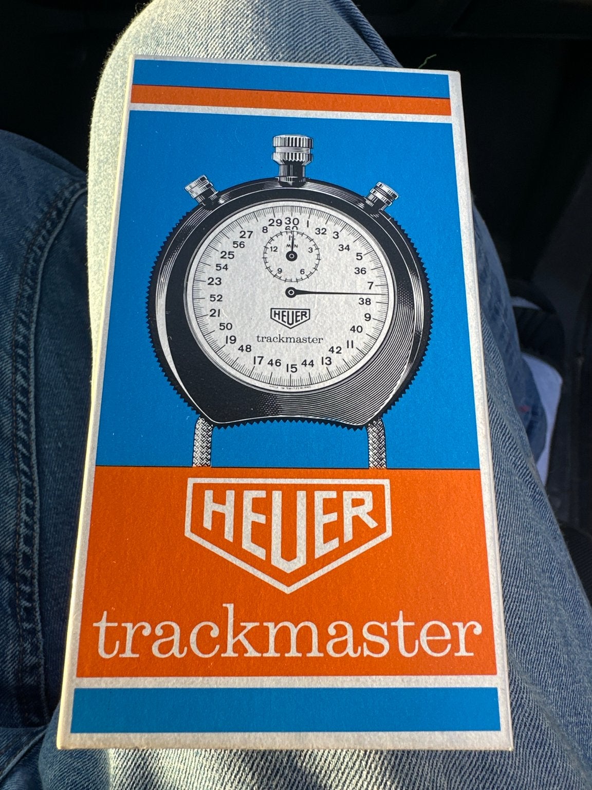 Heuer Trackmaster Stopwatch NOS Compleet in Doos mint !!!, Sieraden, Tassen en Uiterlijk, Horloges | Antiek, Verzenden, Staal