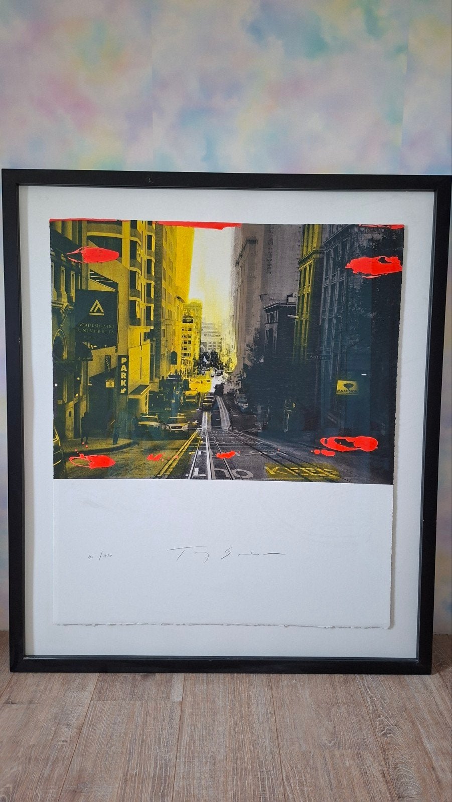 Stadsgezicht San Francisco - Gesigneerde en Genummerde Print, Ophalen, Print, Prent, Ingelijst