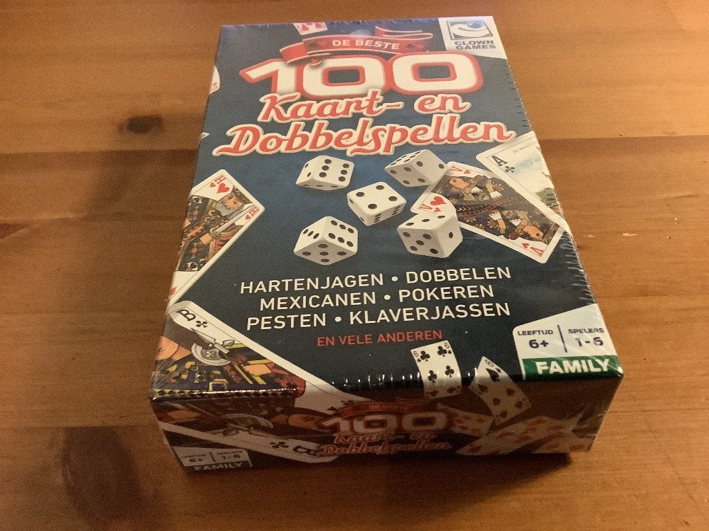 De beste 100 kaart en Dobbelspellen spellendoos. Nieuw, Ophalen of Verzenden, Nieuw, Clown Games