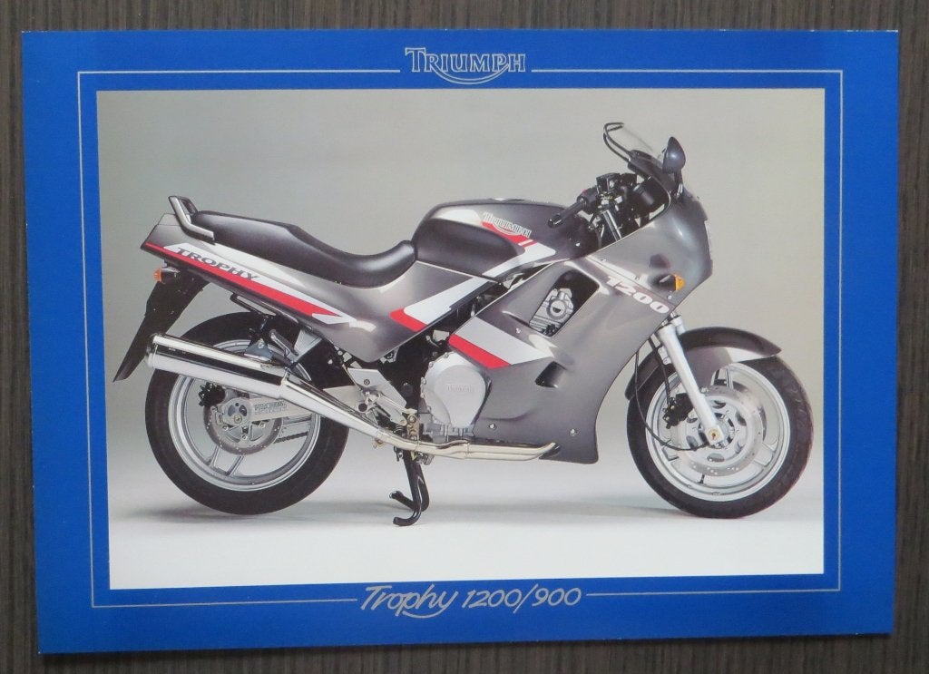 Flyer Triumph Trophy 1200/900 - ca. 1992 - 2 blz (Engels), Motoren, Verzenden, Triumph