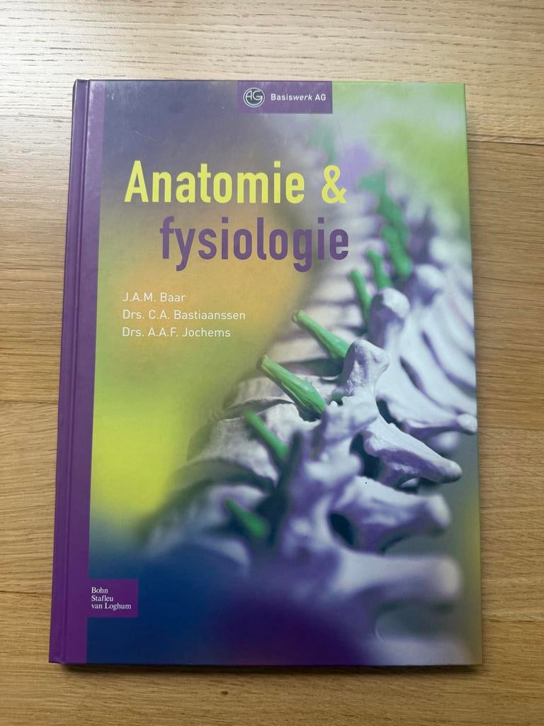 Anatomie & Fysiologie - J.A.M. Baar e.a., Boeken, Ophalen of Verzenden, Beta, Gelezen, HBO