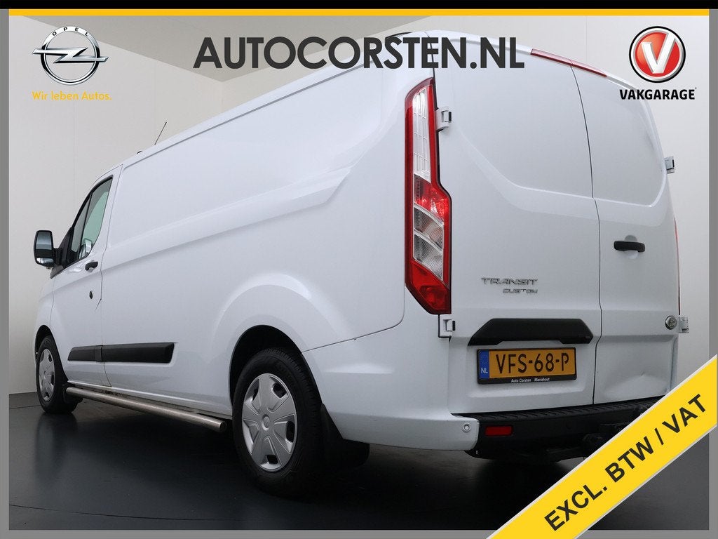 Ford Transit Custom 320 2.0TDCI 130PK L2H1 Camera Trekhaak S, Voorwielaandrijving, Gebruikt, 4 cilinders, Wit