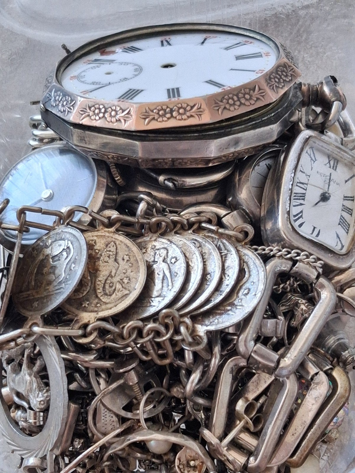 zilver lot, Antiek en Kunst, Antiek | Goud en Zilver, Verzenden, Zilver