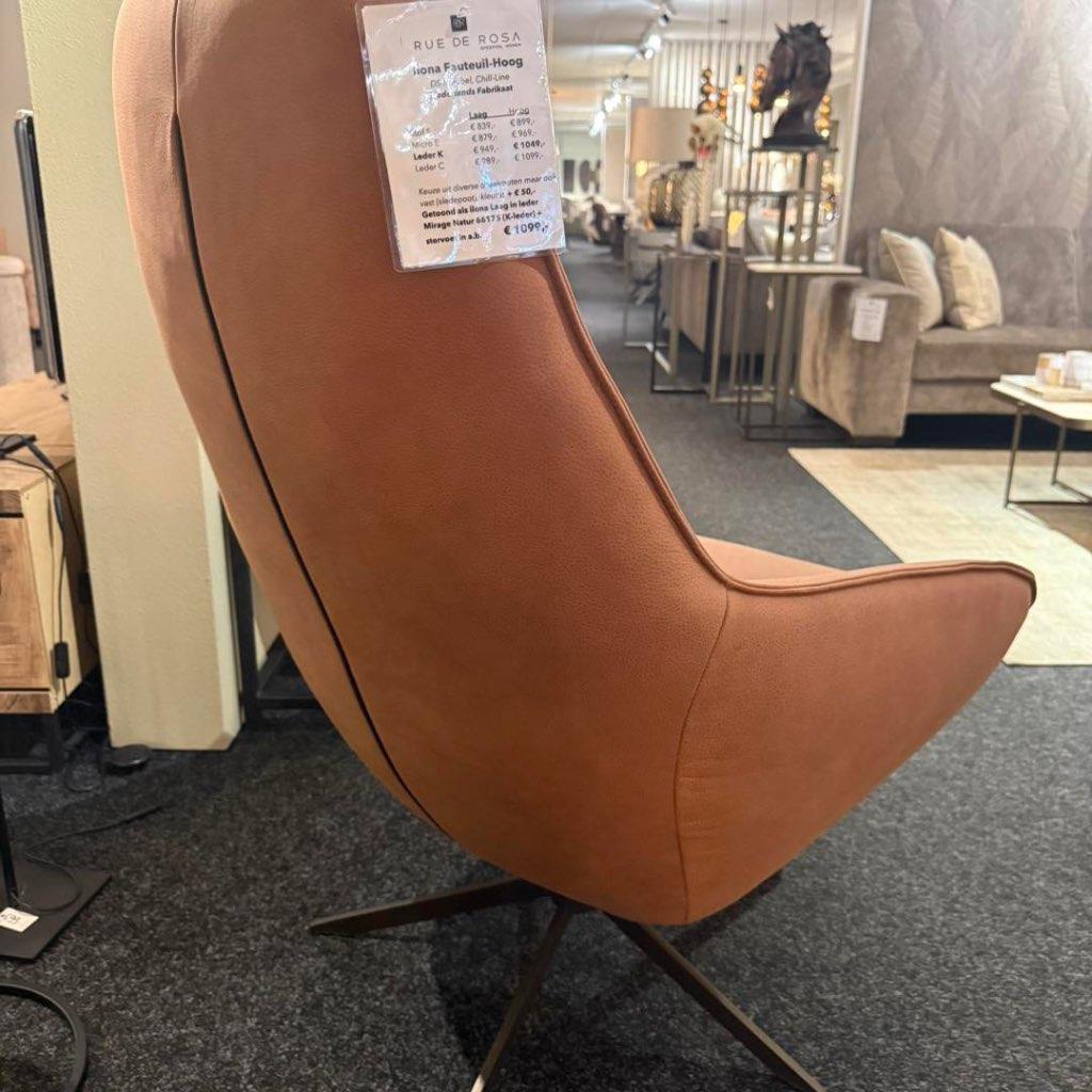 Comfortable fauteuil Ilona Hoge rug, Energieweg 64 Druten, Nieuw, Info@dsmeubel.nl, 50 tot 75 cm