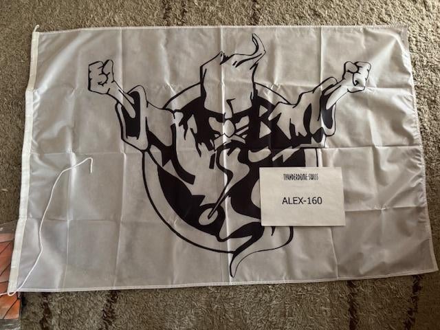 Thunderdome Flag Vlag White NEW RARE Hardcore Collector Item, Cd's en Dvd's, Cd Singles, Nieuw in verpakking, Overige genres, 6 singles of meer