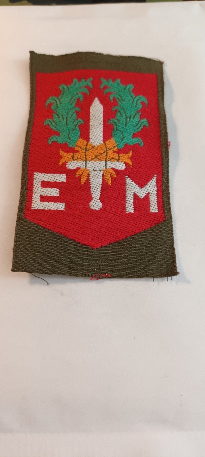 Militair Embleem ETM - Landmacht, Ophalen of Verzenden, Landmacht, Overige gebieden, Embleem of Badge