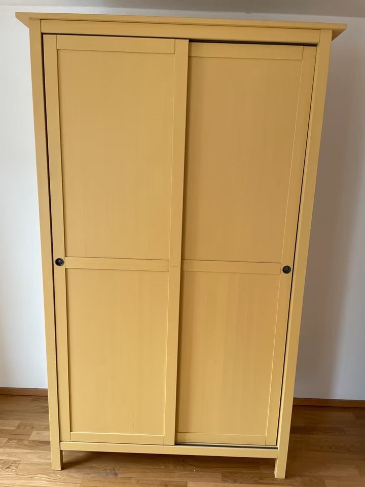 Ikea hemnes kledingkast - hout / geel, Ophalen, Gebruikt, 100 tot 150 cm, 150 tot 200 cm