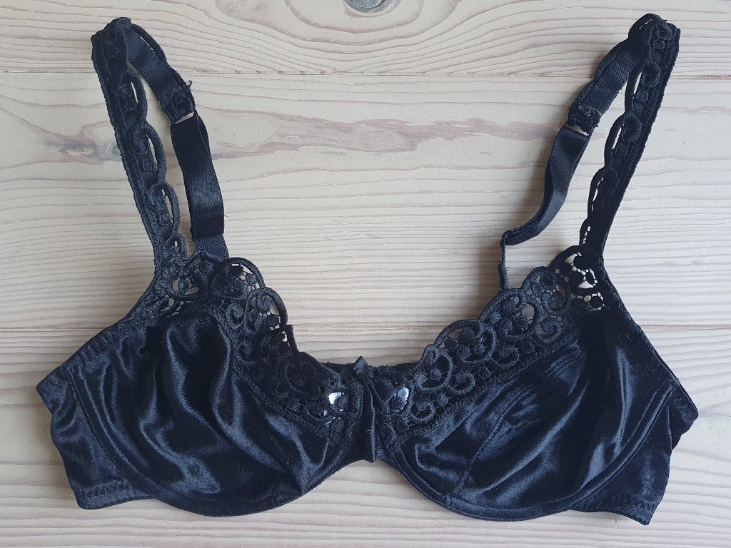 zwarte beugel bh van Marie Jo met mooie broderie, maat 80C, Marie Jo, Verzenden, Zwart, BH