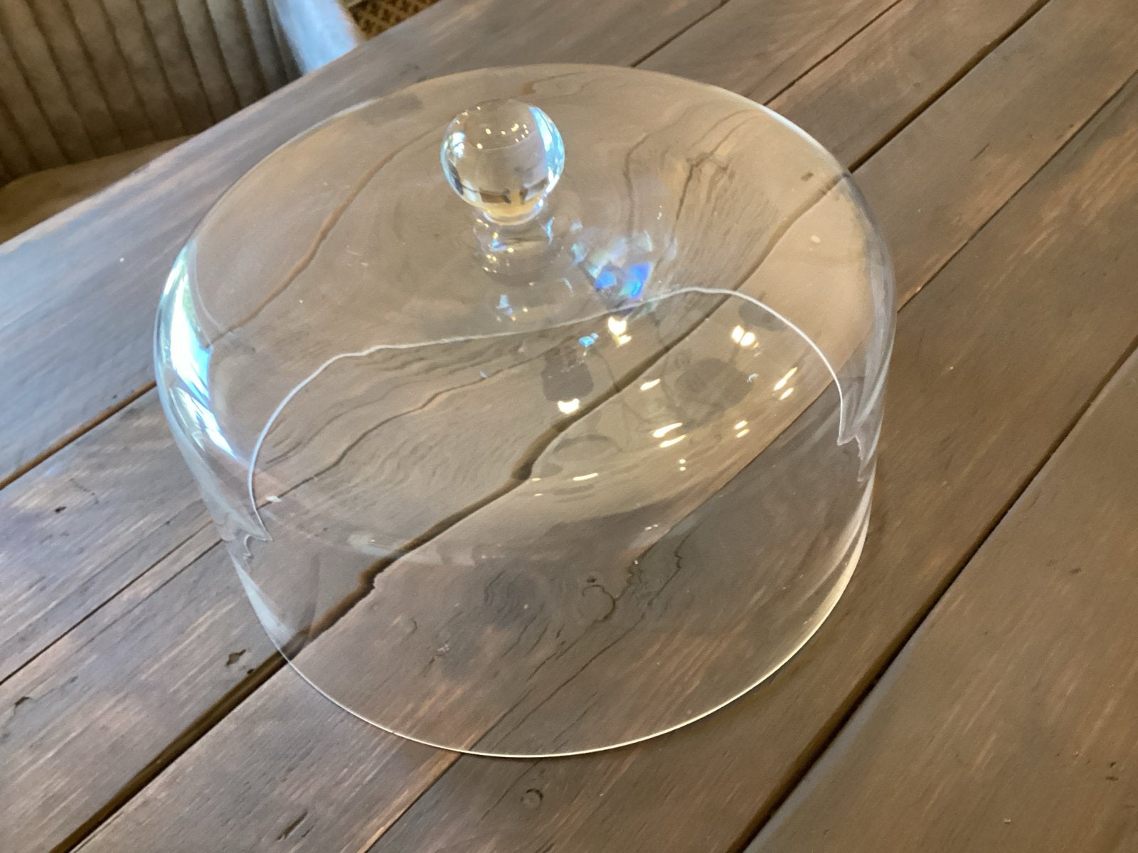 Glazen stolp voor taart of decoratie, Ophalen, Gebruikt, Glas