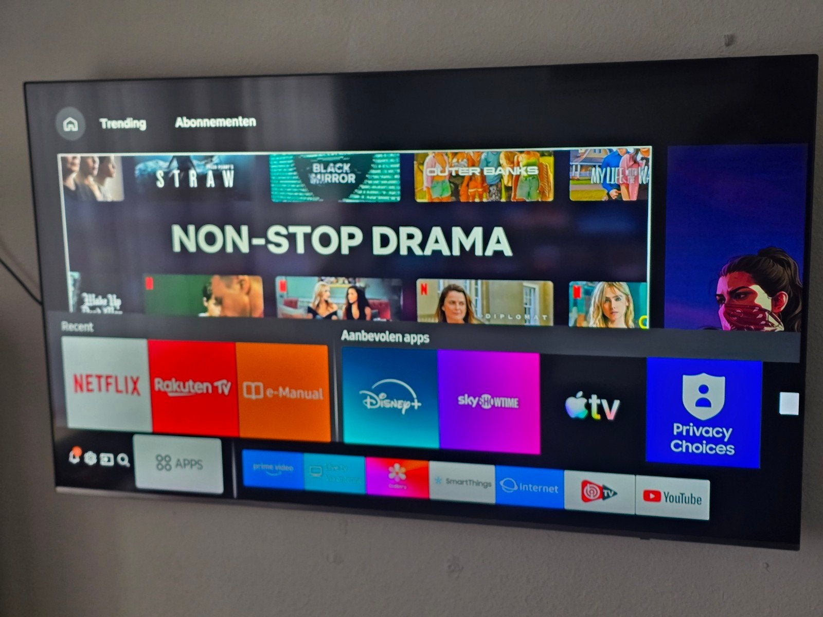 Samsung 55 inch 4K Smart TV (UE55NU8000LXXN), LED, Ophalen of Verzenden, Zo goed als nieuw, Samsung