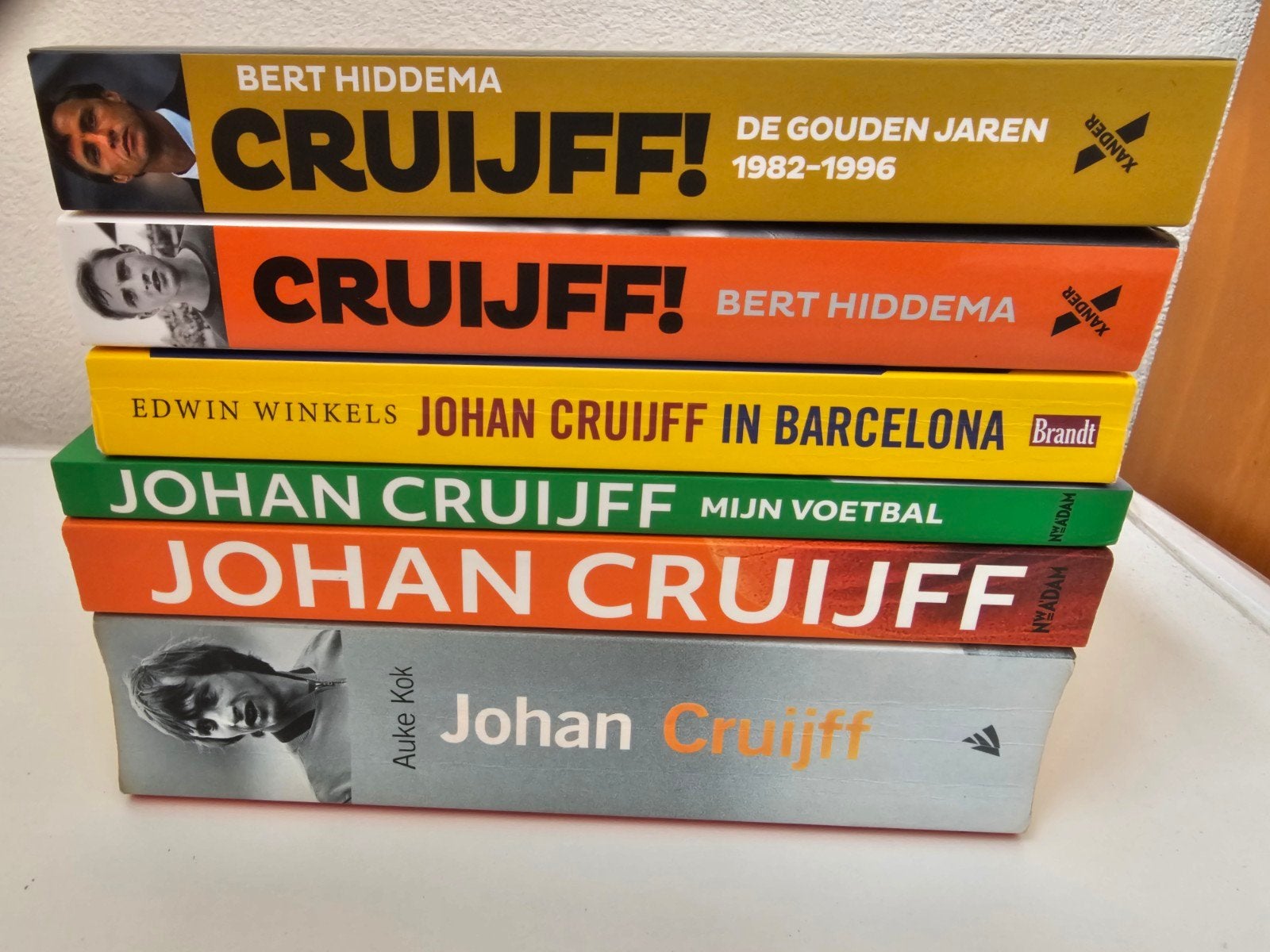 Johan Cruijff Boeken Collectie - 6 Stuks, Boeken, Ophalen of Verzenden, Gelezen, Bert Hiddema, Edwin Winkels, Auke Kok, Sport