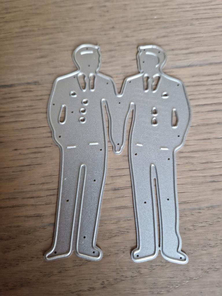 Snijmal 2 Mannen (Bruidegommen) - Nieuw, Ophalen of Verzenden, Nieuw, Overige thema's, Pons of Mal