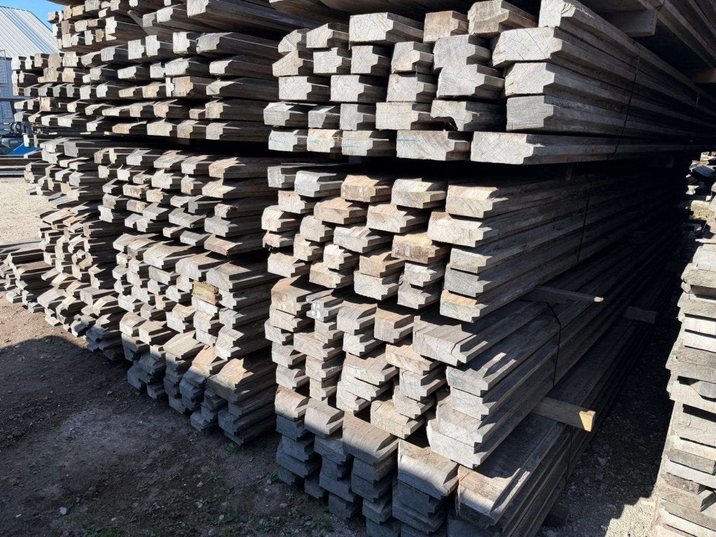 Azobé Damwandplanken 8 cm Dik | Hardhout | 400 & 425 cm |, Gebruikt, Plank