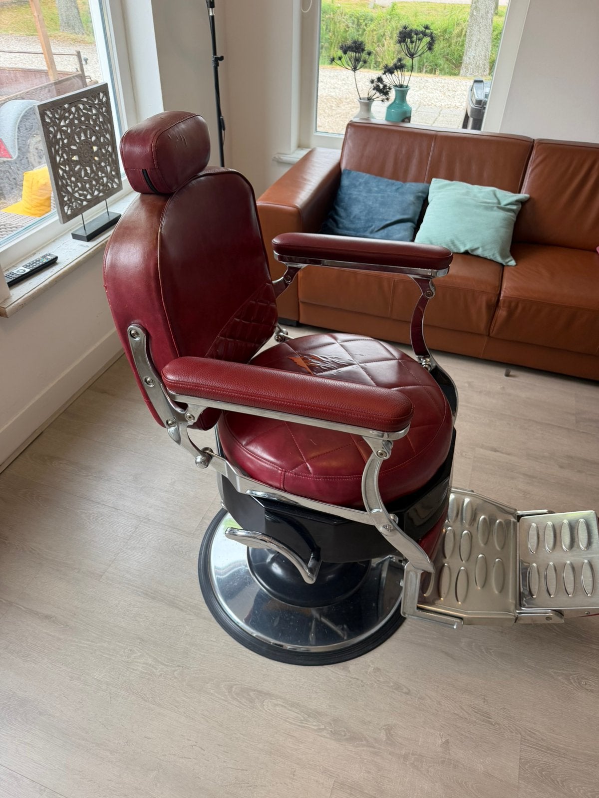 Barber stoel, Ophalen, Zo goed als nieuw, 50 tot 75 cm