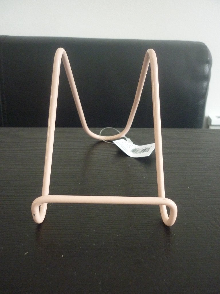 Tegelhouder roze / metalen tegeltjeshouder / houder tegeltje, Tegeltje, Ophalen of Verzenden, Nieuw, Metaal