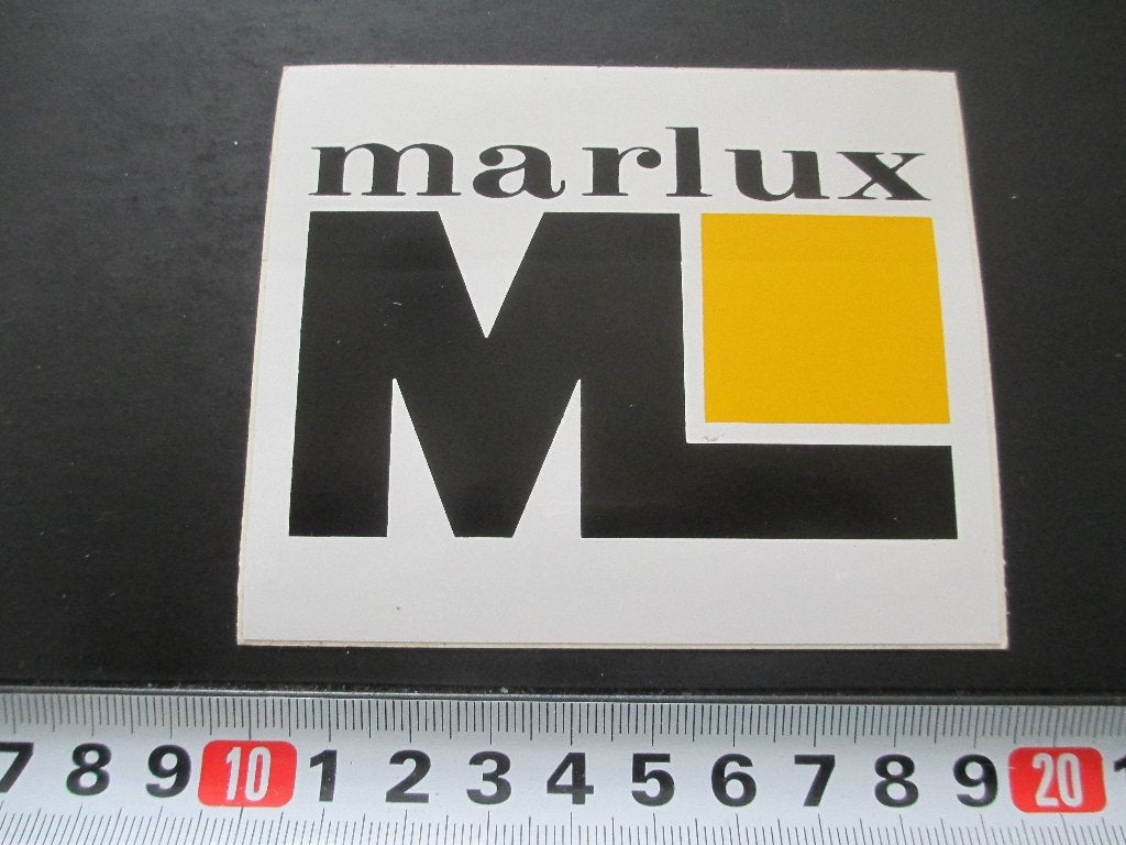 sticker MARLUX  logo *, Ophalen of Verzenden, Zo goed als nieuw