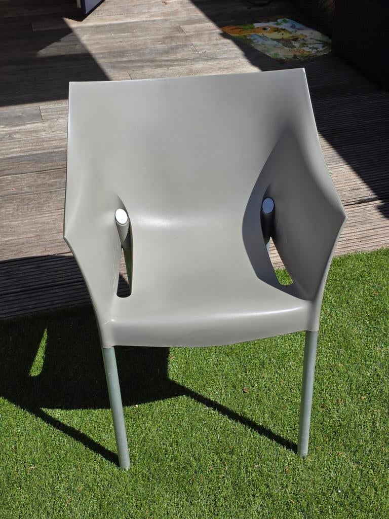 Kartell Dr. No stoel van Philippe Starck - Grijs, Ophalen, Gebruikt, Stapelbaar