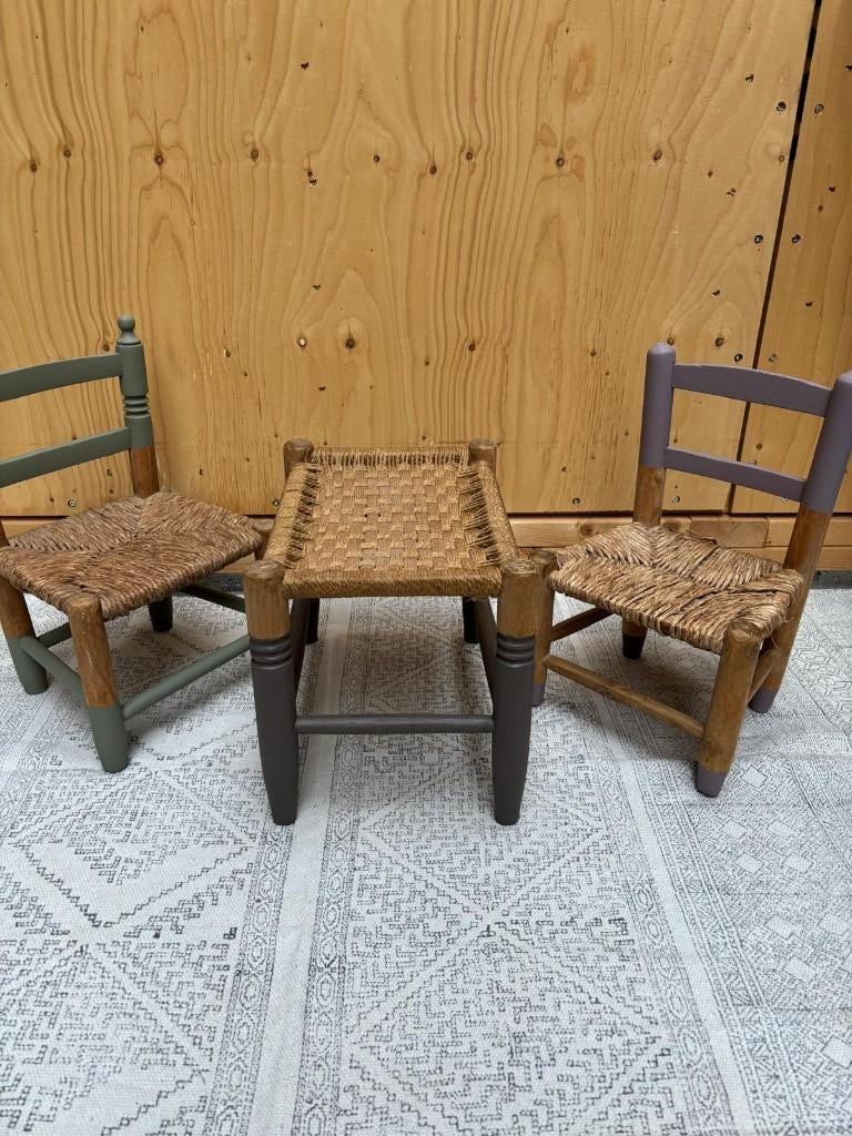Rotan kinderset *Eva*, Ophalen, Gebruikt, Meubelstuk of Keukentje