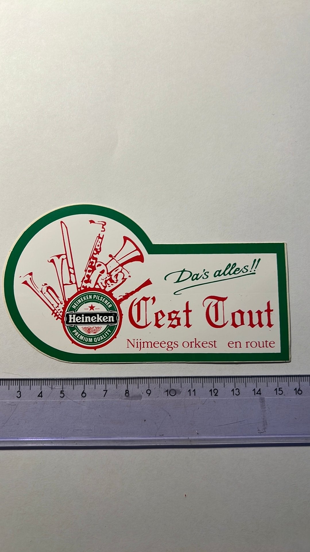Heineken sticker, Verzamelen, Stickers, Ophalen of Verzenden, Zo goed als nieuw, Bedrijf of Vereniging