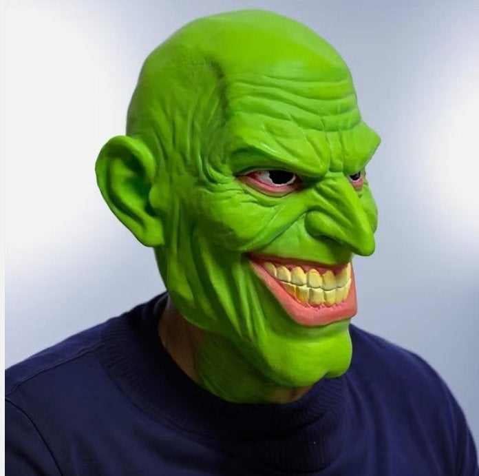 Jim Carrey The Mask full face latex masker, Ophalen of Verzenden, Nieuw, Halloween of Griezel