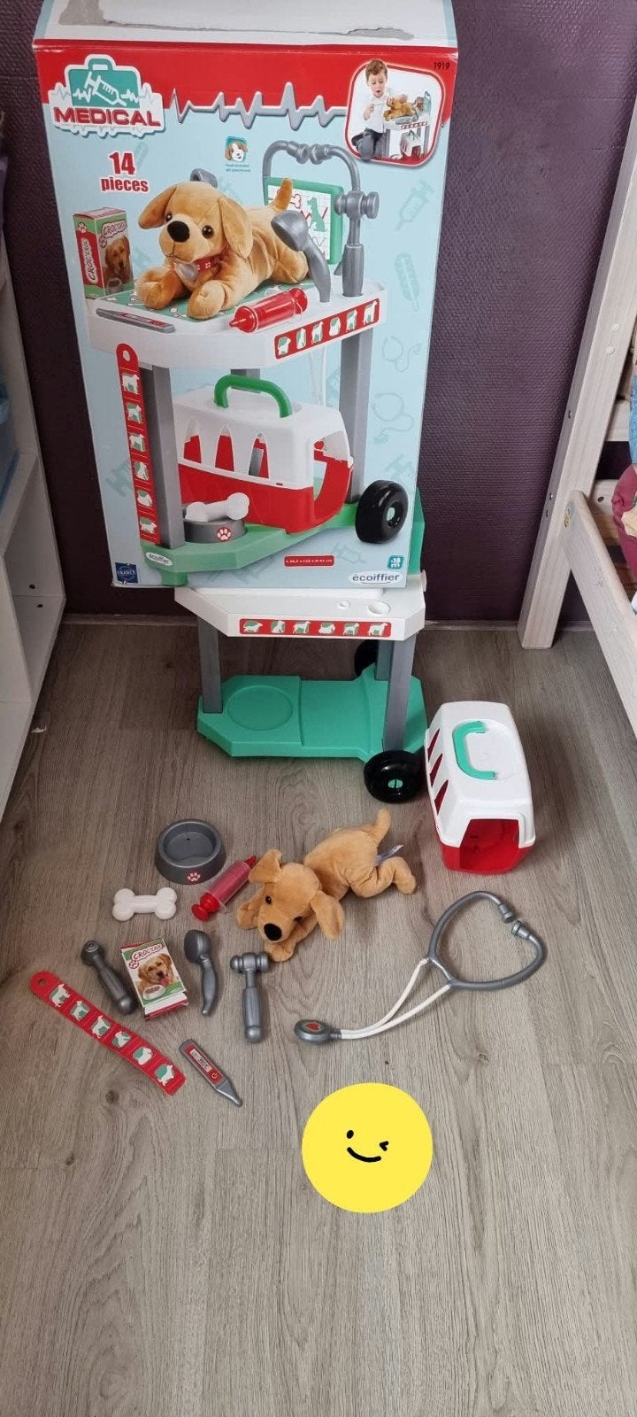 Dierenarts speelset met hond en accessoires, Ophalen of Verzenden, Zo goed als nieuw, Jongen of Meisje