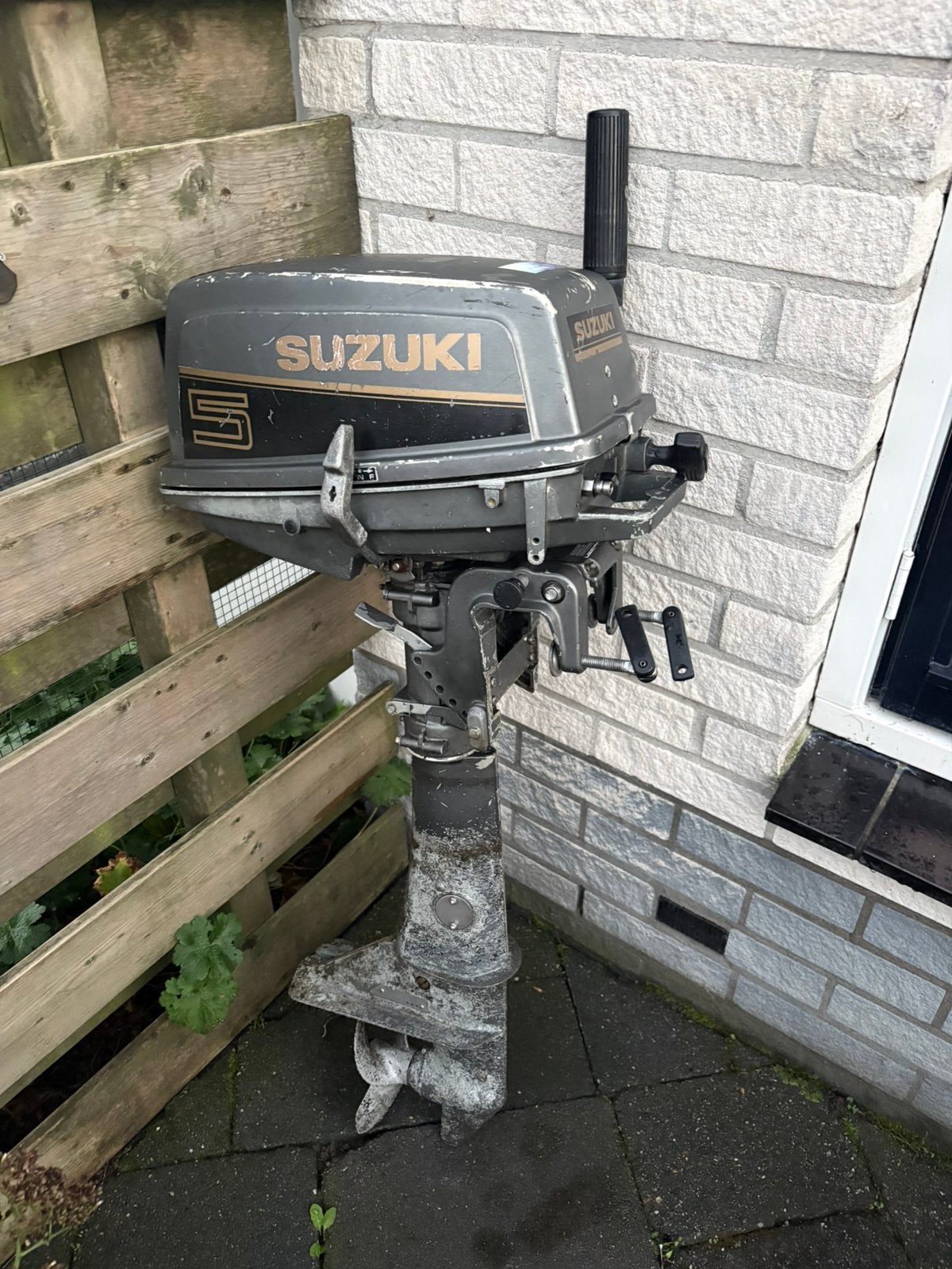 5pk 2takt suzuki langstaart, Ophalen, Zo goed als nieuw, Motor en Techniek, Motorboot