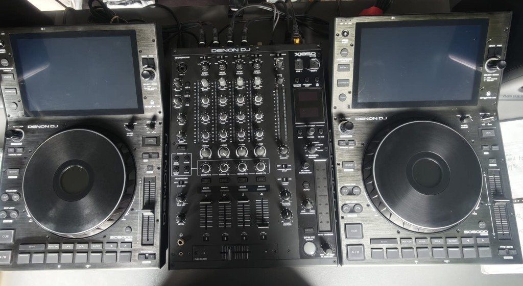 Denon SC6000 (x2) + X1850 Prime Mixer + MAGMA Flight Case, Ophalen, Zo goed als nieuw, Dj-set, Denon