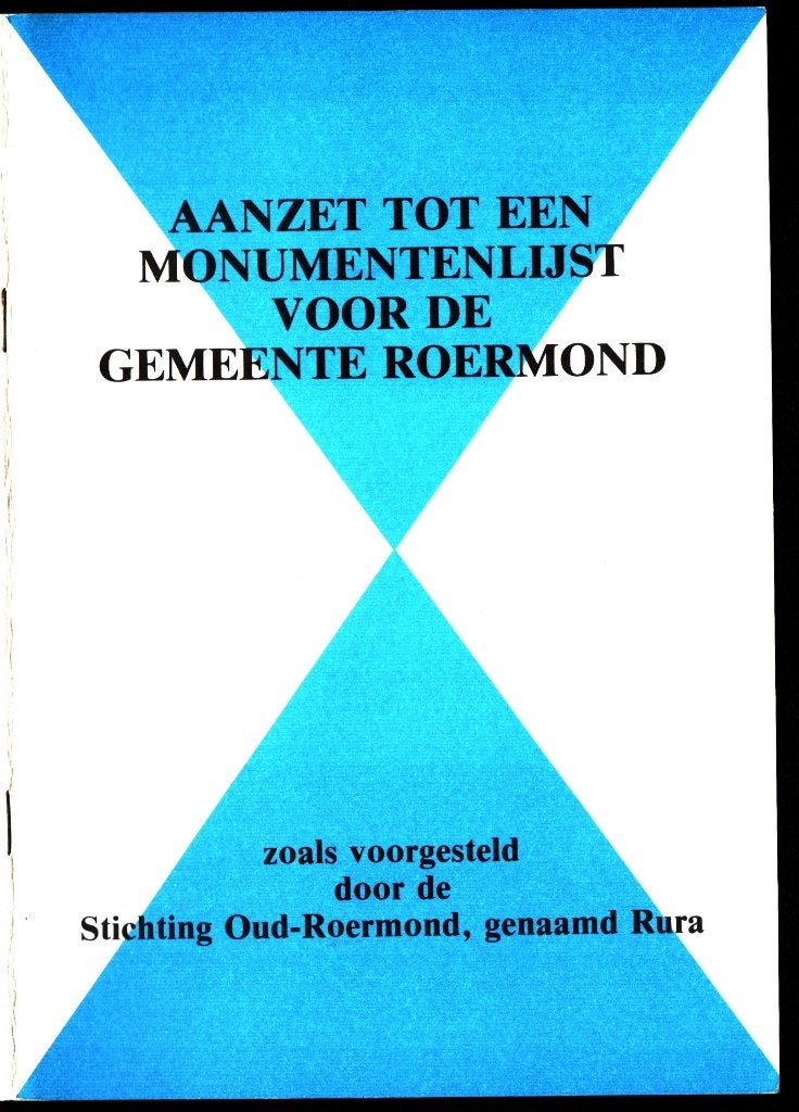 Aanzet tot een monumentenlijst voor Roermond (BW 9), Boeken, Geschiedenis | Stad en Regio, Ophalen of Verzenden, Gelezen
