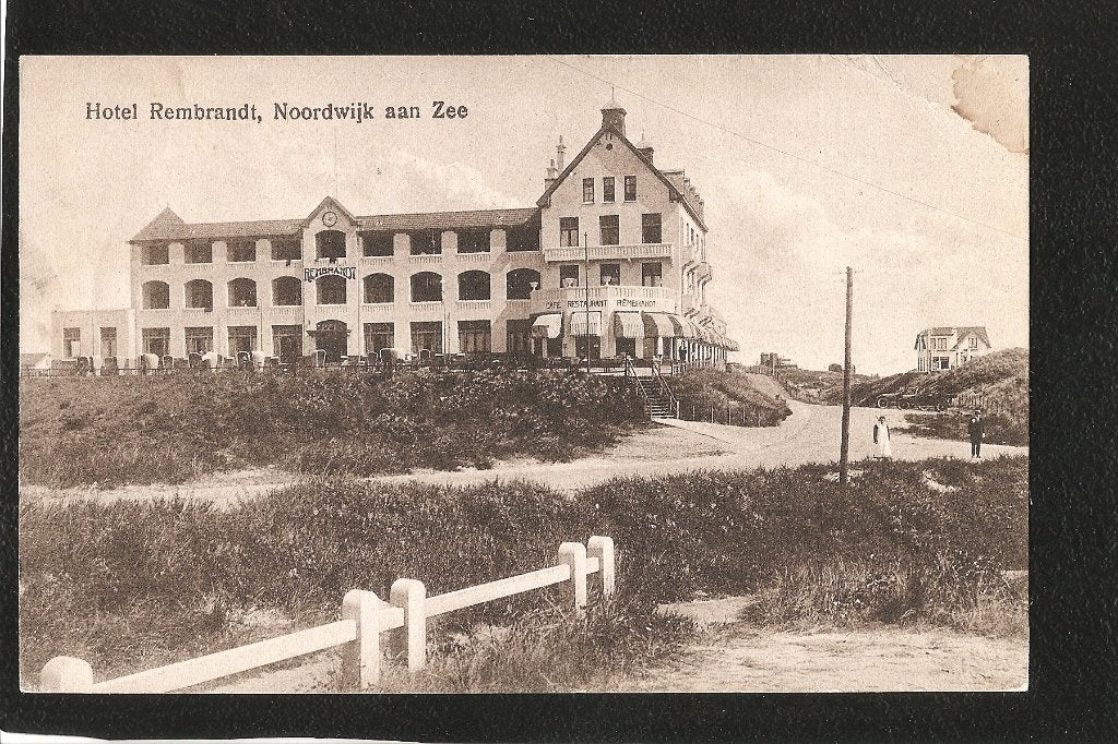 Noordwijk, Hotel Rembrandt, Ophalen of Verzenden, 1920 tot 1940, Gelopen, Zuid-Holland