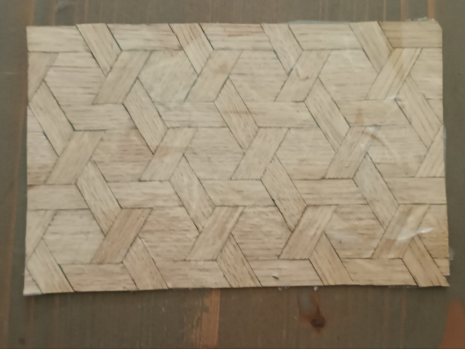 Fineer Voor poppenhuis vloer etc, Ophalen of Verzenden, Nieuw, Poppenhuis
