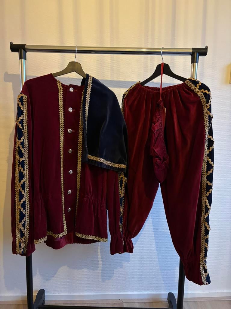TE KOOP: Handgemaakt pietenpak - maat L, Verzenden, Gebruikt