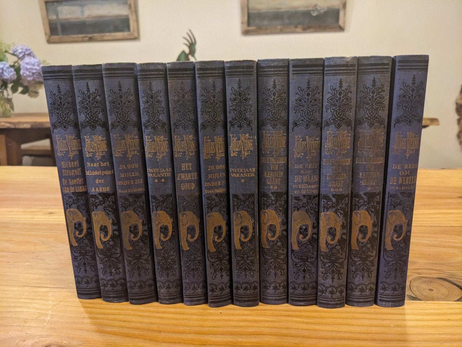 Jules Verne Complete Werken - Luxe Editie (12 Boeken), Ophalen of Verzenden, Gelezen, Jules Verne, Europa overig