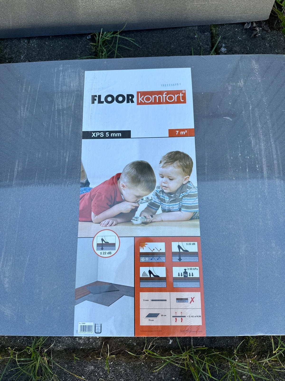 FLOOR komfort XPS 5 mm ondervloer 8 m², Kunststof, Overige typen, Nieuw, 5 tot 10 m²