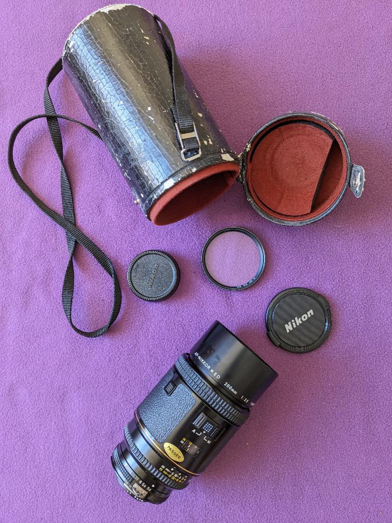 Nikon AF-Nikkor 200mm f/3.5 IF-ED telelens, Audio, Tv en Foto, Fotografie | Lenzen en Objectieven, Ophalen, Zo goed als nieuw
