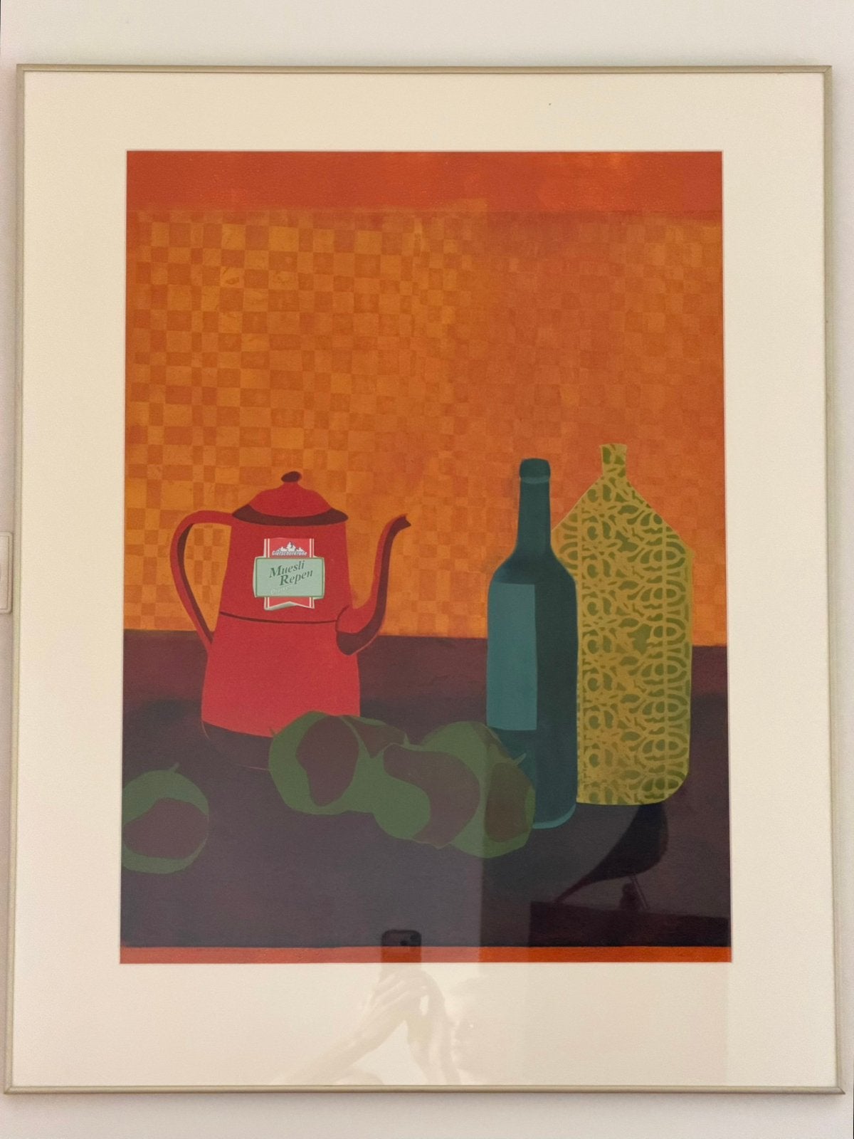 Dianne Bakker - Houtsnede, Stilleven - Unica - Gesigneerd, Antiek en Kunst, Kunst | Litho's en Zeefdrukken, Ophalen, Houtsnede