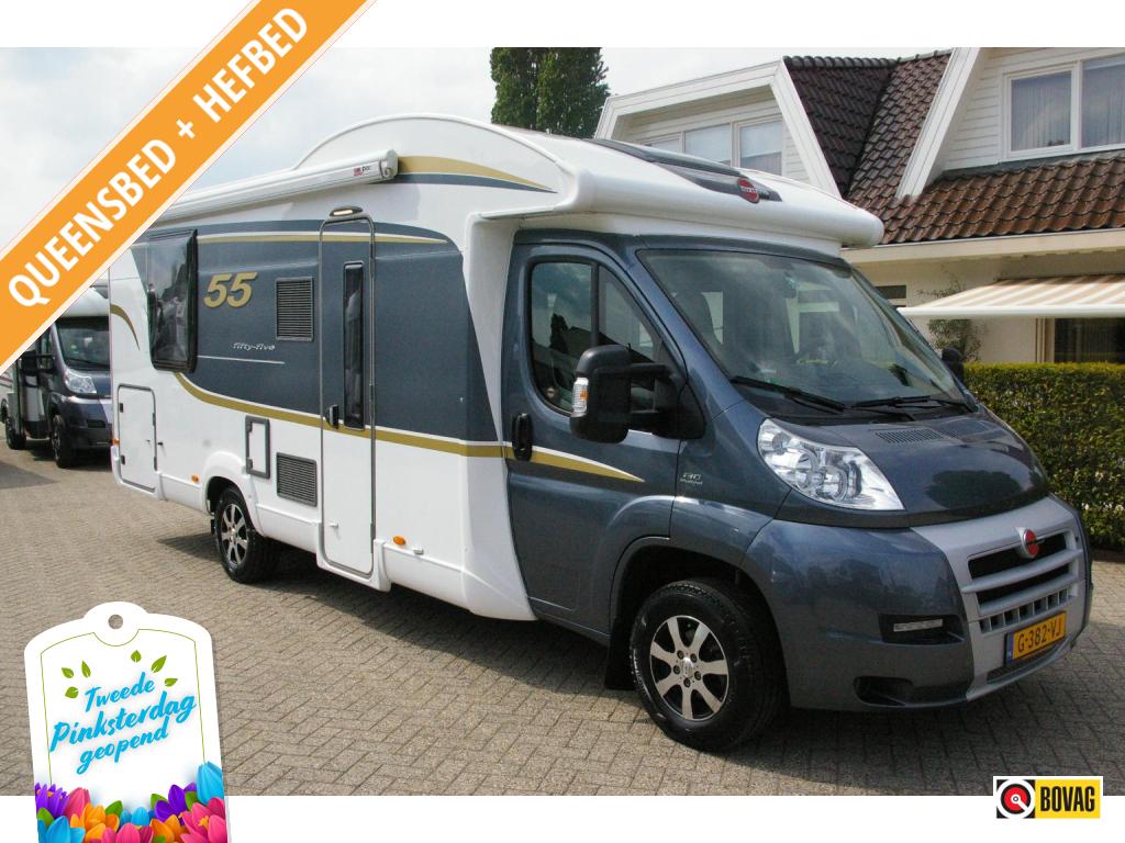 Bürstner Fifty Five 55 Queensbed, Hefbed., Caravans en Kamperen, Ringverwarming, Fiat, Bedrijf, Bürstner