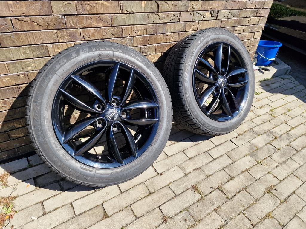 Originele Mini Countryman velgenset 17 inch winterbanden, Auto-onderdelen, Banden en Velgen, Ophalen, Gebruikt, Banden en Velgen
