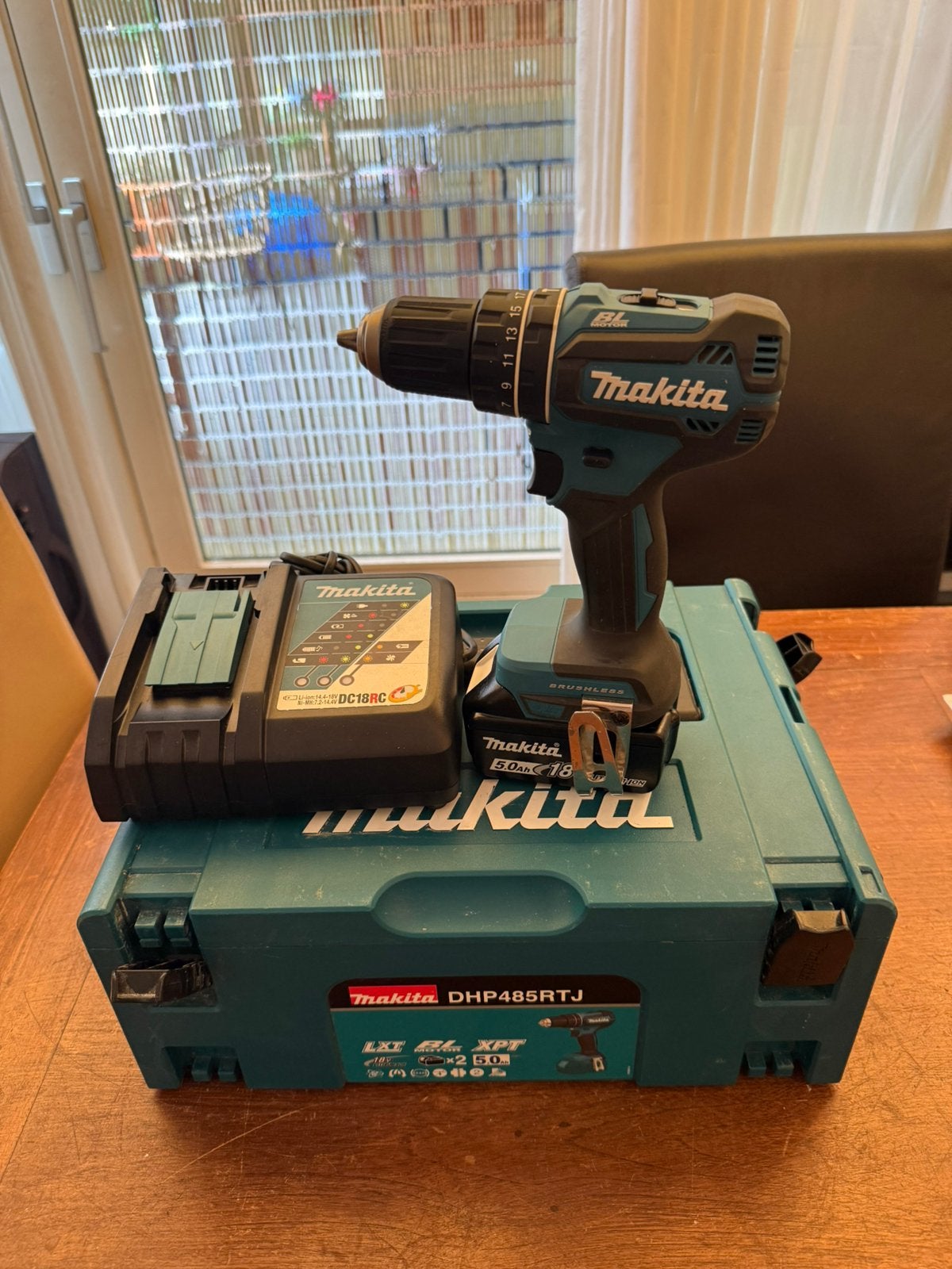 Te koop Makita DHP 485 RTJ   Nieuw, Doe-het-zelf en Verbouw, Gereedschap | Boormachines, Ophalen of Verzenden, Nieuw, Boor- en Schroefmachine