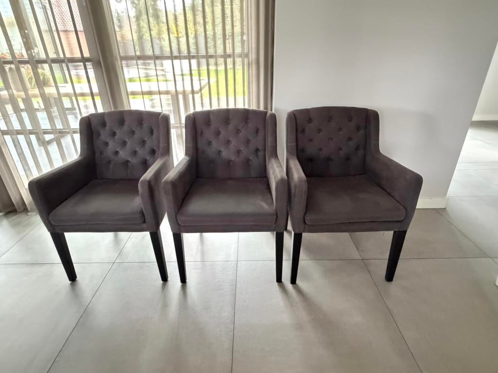 Super nette landelijke eetkamer stoelen 6 stuks, Huis en Inrichting, Stoelen, Zo goed als nieuw, Vijf, Zes of meer stoelen, Stof
