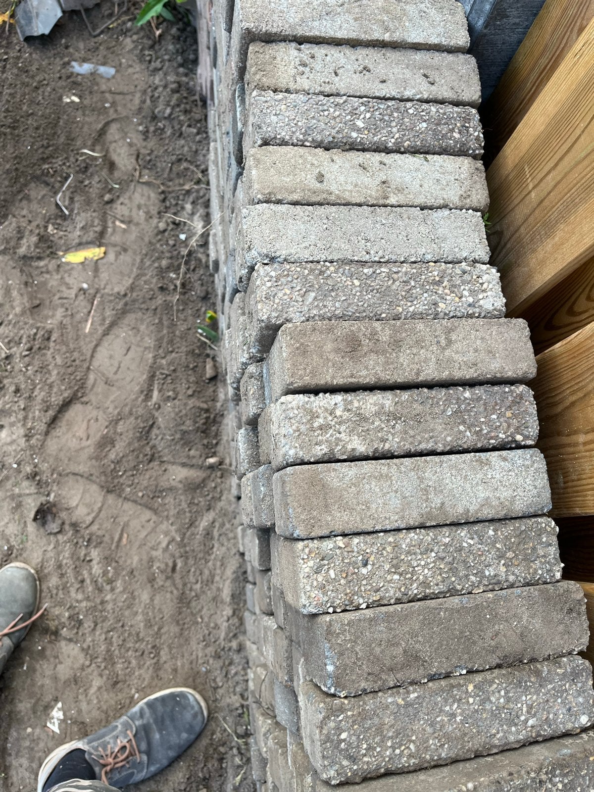 Gebruikte betonnen klinkers 5  duimers, Ophalen, Gebruikt