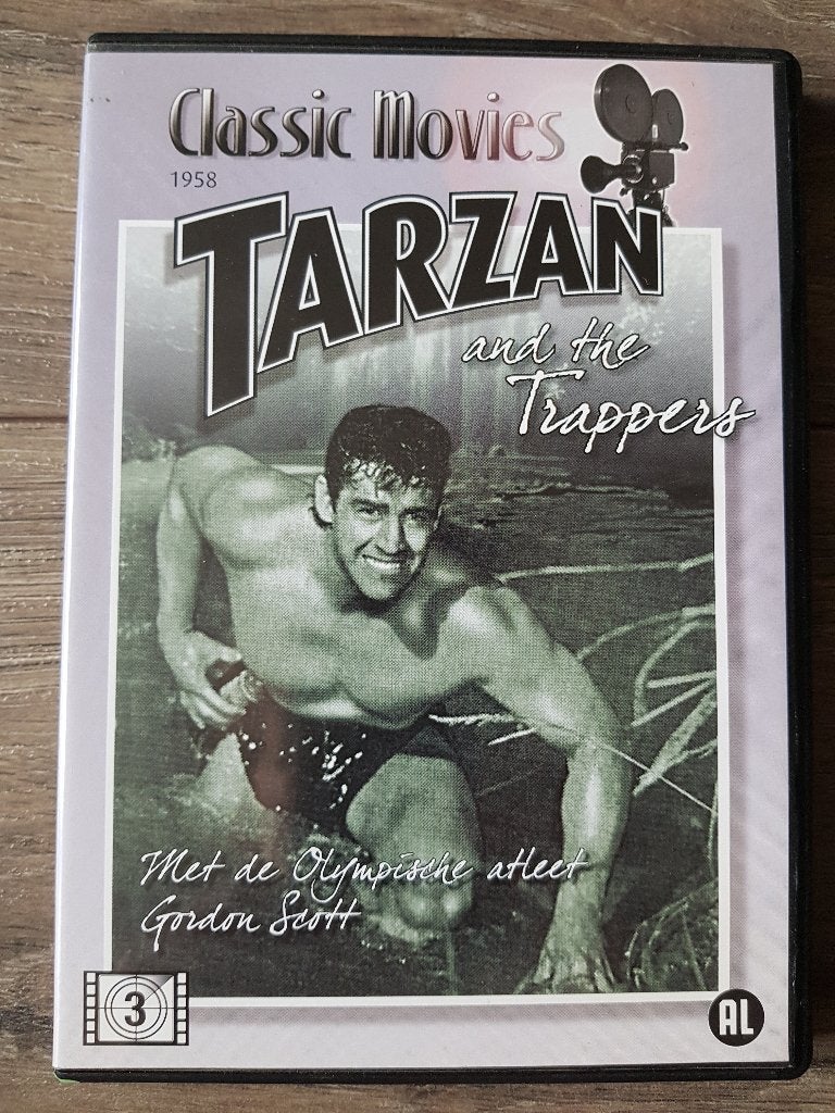Dvd: Tarzan and the Trappers - klassieke film - Gordon Scott, Alle leeftijden, Ophalen of Verzenden, Zo goed als nieuw