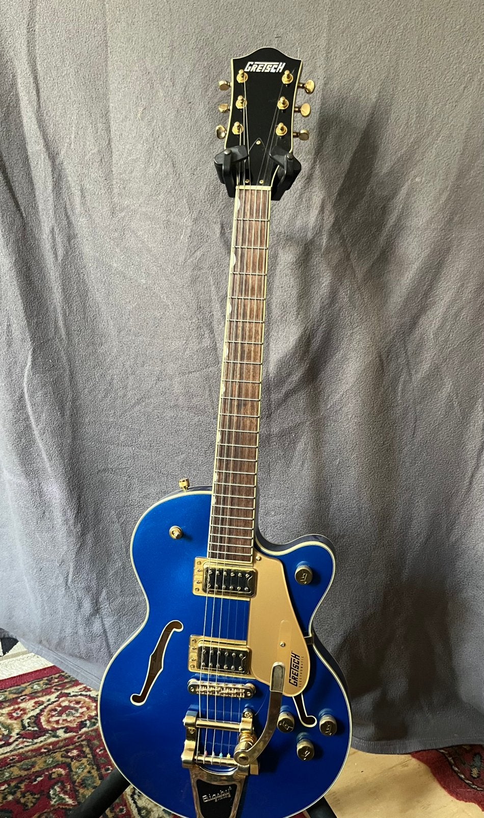 Gretsch 5655TG Electromatic Blue, Muziek en Instrumenten, Snaarinstrumenten | Gitaren | Elektrisch, Ophalen, Zo goed als nieuw