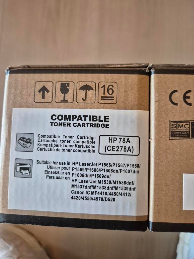 2 x Compatibele Toner Cartridge HP 78A (CE278A) - Nieuw, Ophalen of Verzenden, Nieuw, Toner, HP (Compatibel)
