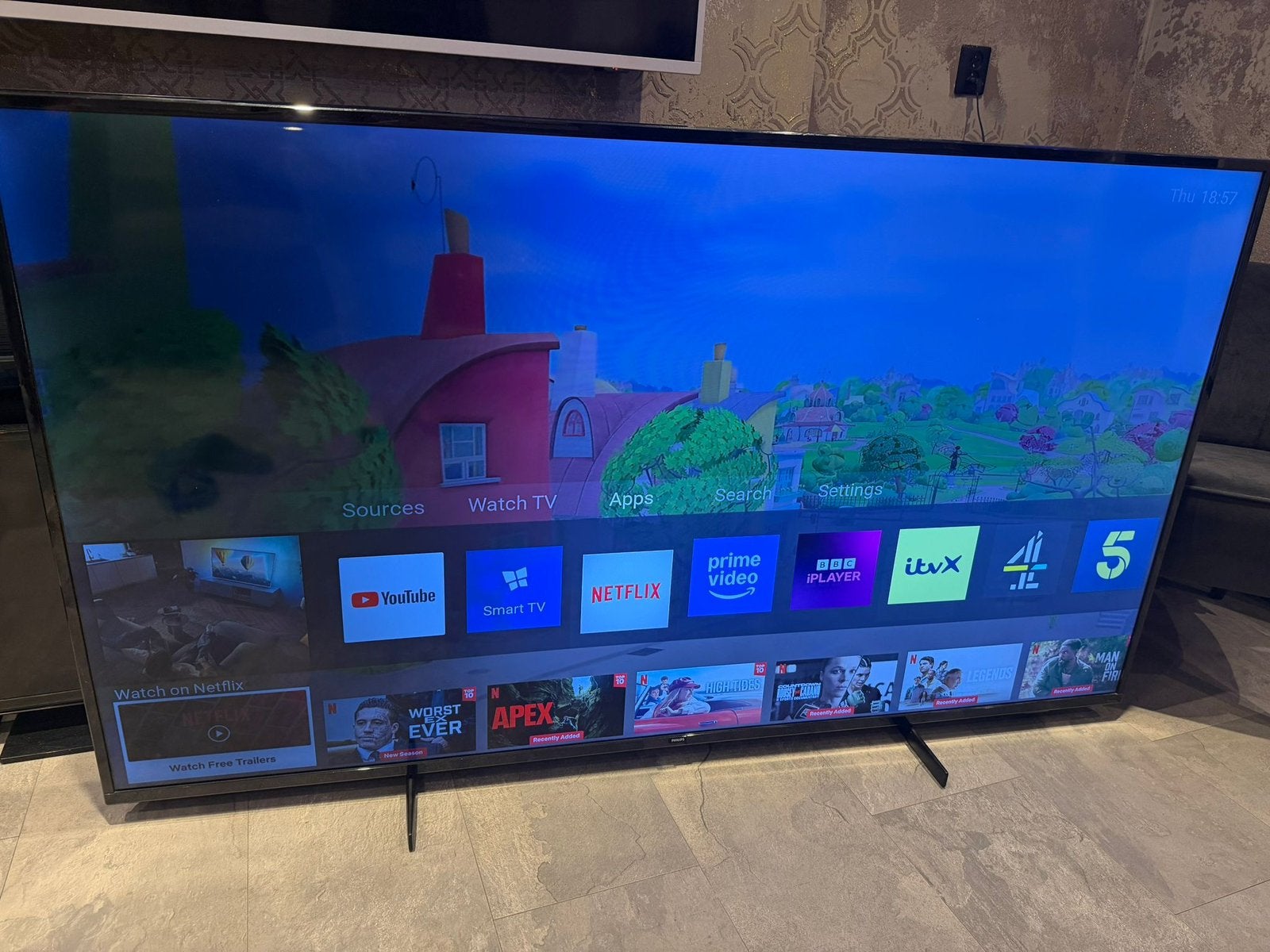 Philips 70PUS7505/12 70 inch 4K UHD Smart TV, Philips, 50 Hz, Ophalen of Verzenden, Zo goed als nieuw