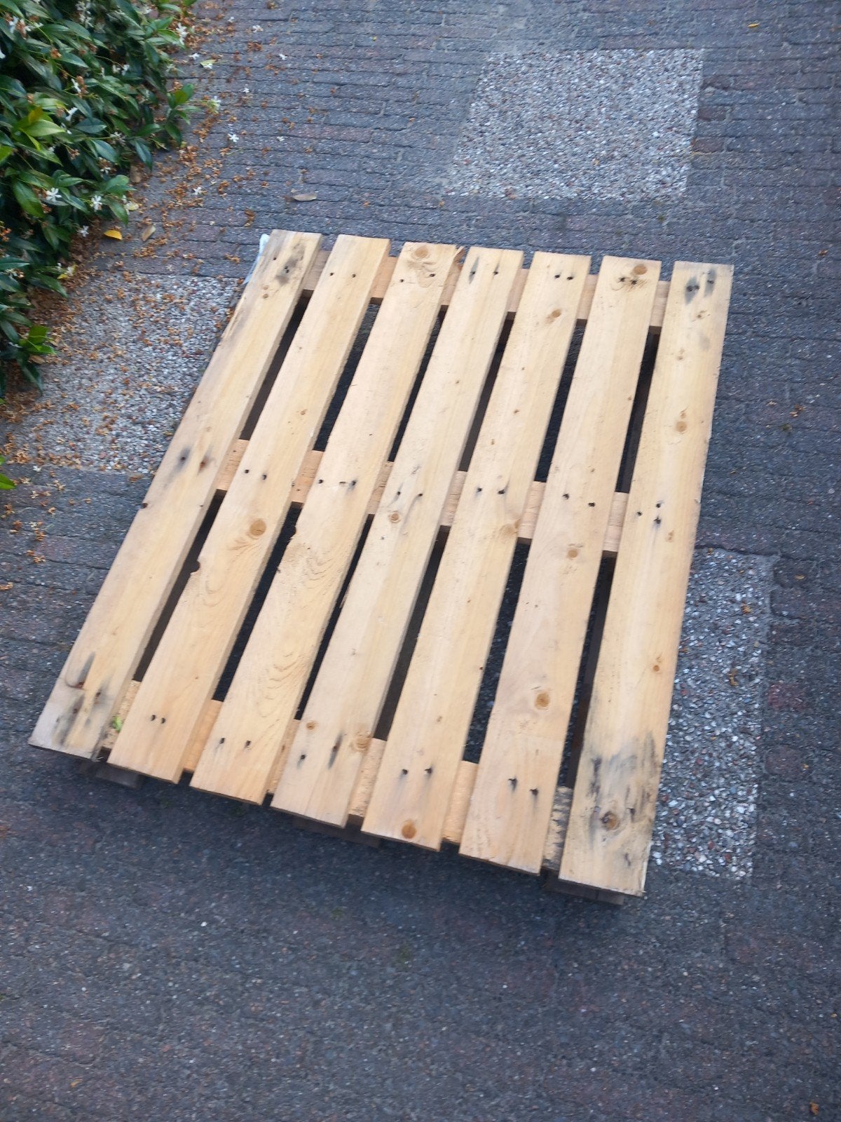 Gratis pallet, Ophalen, Gebruikt
