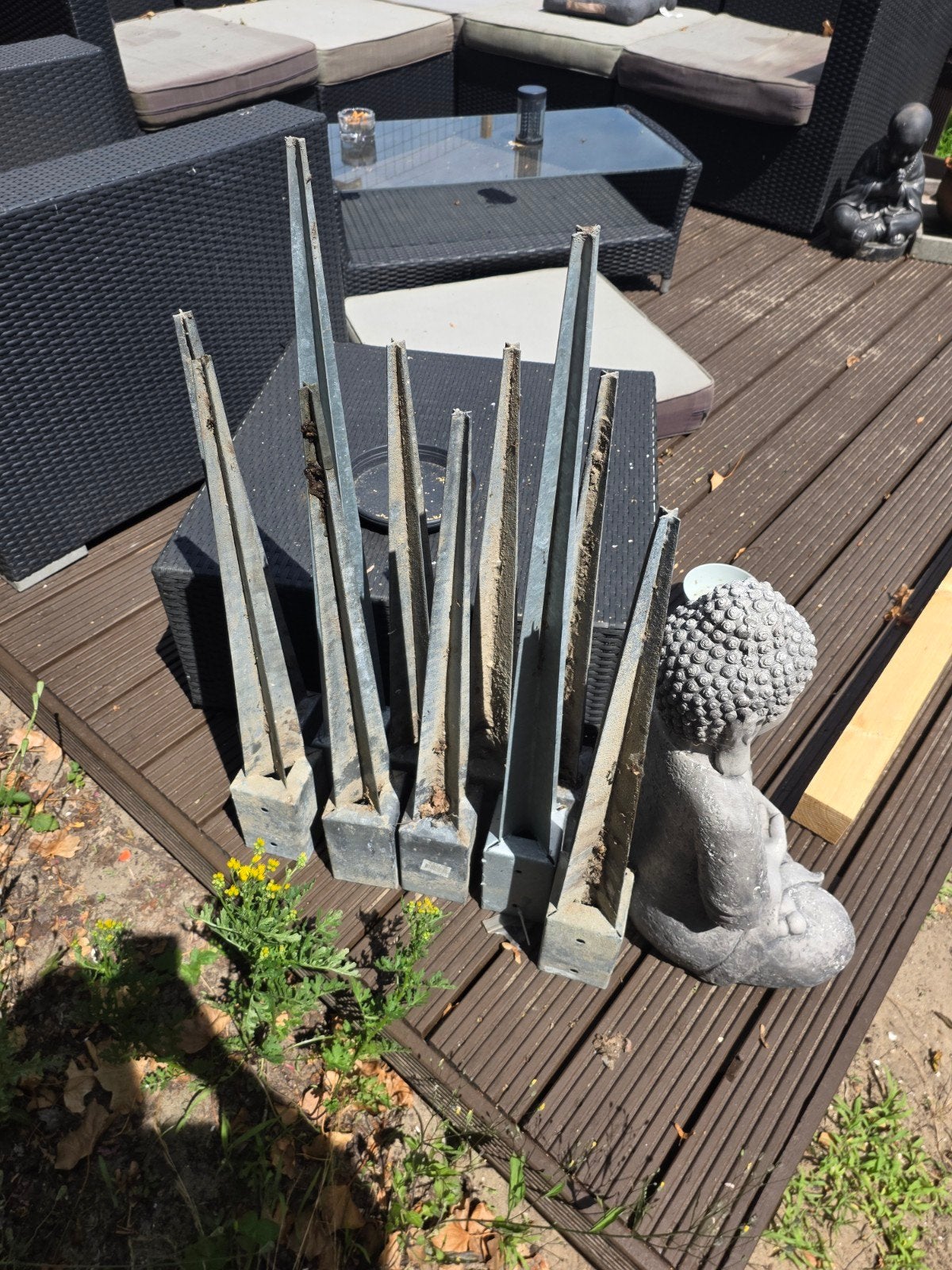 10 paal punten, Doe-het-zelf en Verbouw, Metalen, Ophalen, Nieuw, IJzer