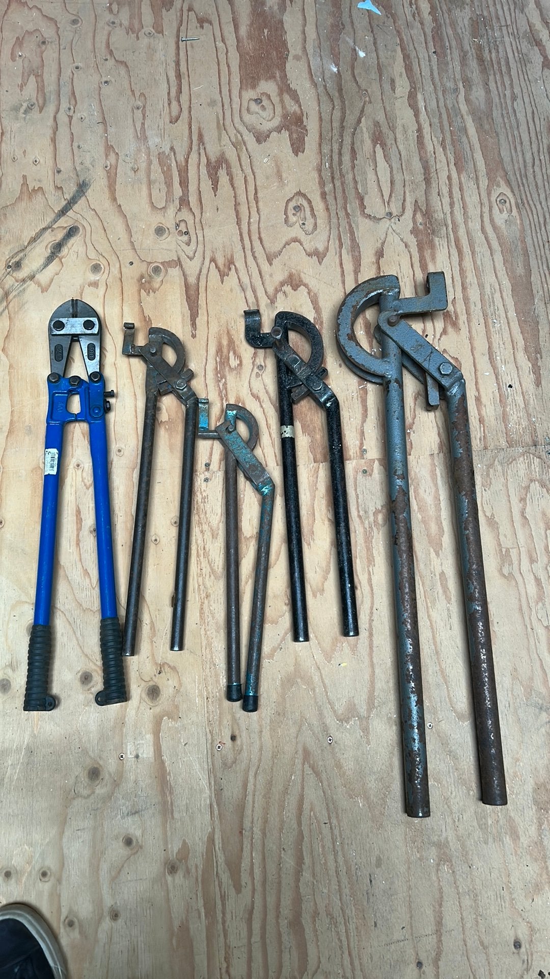 Buig ijzer. / Betonschaar, Ophalen of Verzenden, Gebruikt, Overige typen, Overige merken