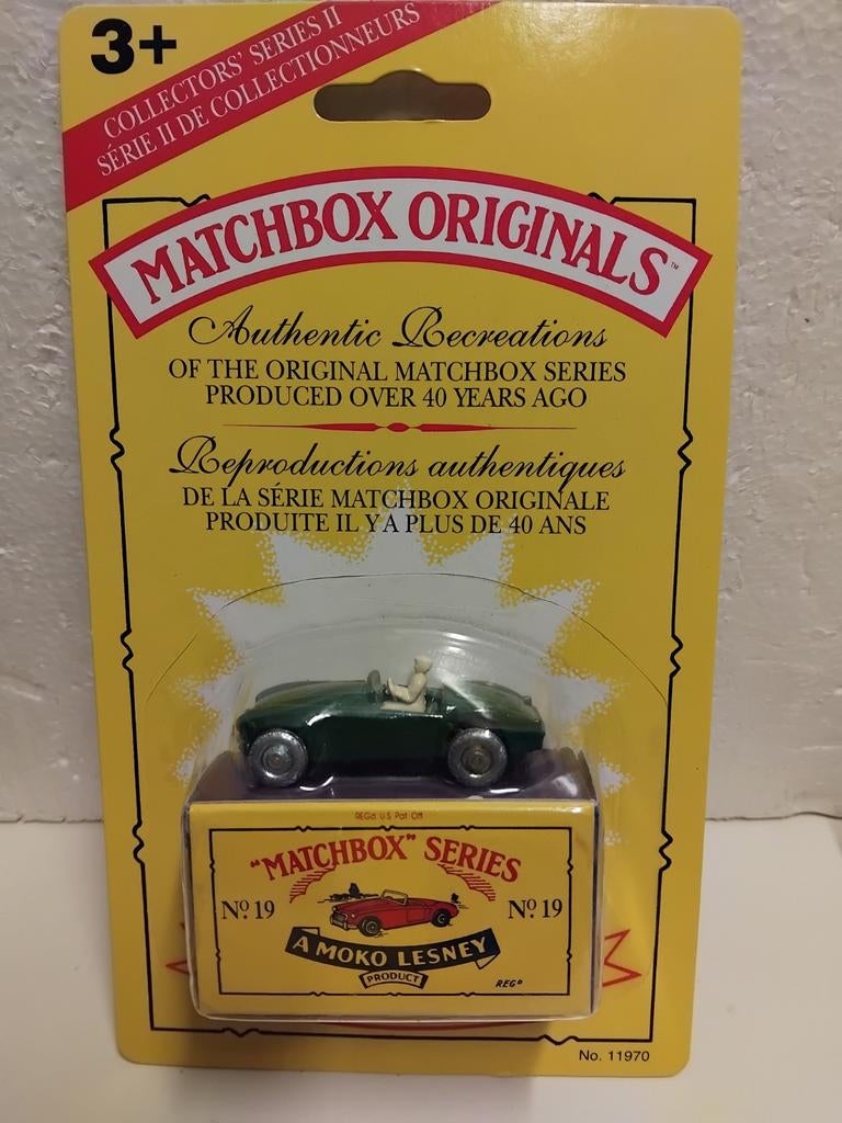 Matchbox heruitgave MGA groen blister boxed MG 3INCH, Ophalen of Verzenden, Auto, Matchbox